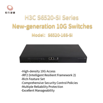 H3C S6520-SI সিরিজ S6520-16S-SI পরবর্তী প্রজন্মের 10 গিগাবিট ইথারনেট সুইচ