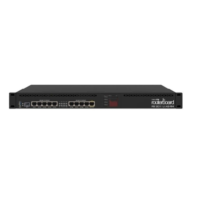RB3011UiAS-RM 1GB RAM ডেটাকম পোর্ট 10 2x1.4GHz CPU-তে PoE আউট সুইচ করে