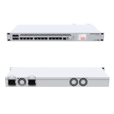 1U Rackmount Mikrotik ক্লাউড কোর রাউটার 8GB RAM CCR1036 12G 4S EM