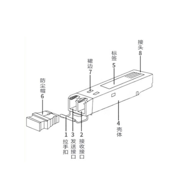 Huawei SFP-GE-LX-SM1310 অপটিক্যাল ট্রান্সিভার মডিউল ESFP GE একক মোড 1310nm 10km LC