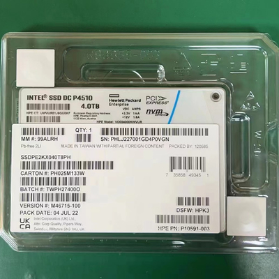 সার্ভার ইন্টেল 4TB SSD DC P4510 2.5 U.2 NVMe PCIe SSDPE2KX040T8 SSDPE2KX040T801