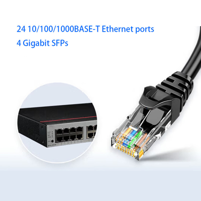 S5735S-L24T4S-QA2 হুয়াওয়ে সুইচ 24 পোর্ট গিগাবিট ইথারনেট + 4 গিগাবিট ফাইবার অপটিক পোর্ট