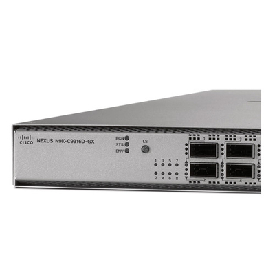 N9K-C9316D-GX 16p 400/100G QSFP-DD RJ-45 SFP 4 কোর CPU 128GB এসএসডি ড্রাইভ সহ ডেটা কম সুইচ