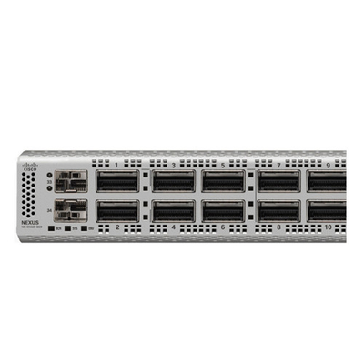 N9K-C9332D-GX2B সিসকো 10 গিগাবাইট ইথারনেট সুইচ 32 পি 400/100-জিবিপিএস কিউএসএফপি-ডিডি পোর্ট এবং 2 পি 1/10 এসএফপি + পোর্ট সহ