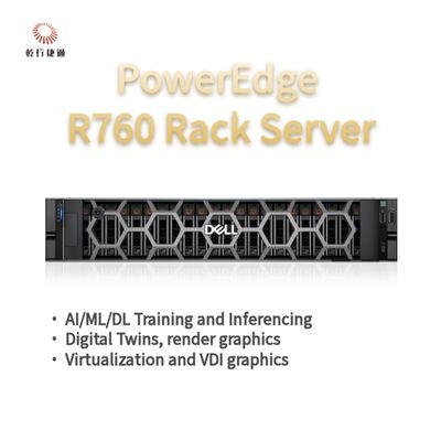 Dell PowerEdge R760 रैक सर्वर मॉडल, फ्लैश स्टोरेज सिस्टम, ज़ीऑन सीपीयू सर्वर