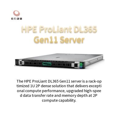 HPE ProLiant DL365 Gen11 সার্ভার 1U 2P ডেন্স সলিউশন স্কেলেবল সার্ভার ক্রমবর্ধমান ব্যবসার জন্য