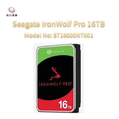Seagate IronWolf Pro 16TB Model No: ST16000NT001