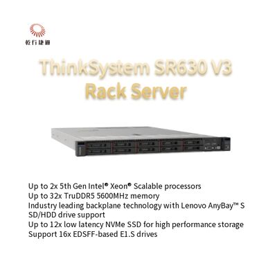 ThinkSystem SR630 V3 Rack Server 2U Xeon Processor স্টকে আছে, Intel Xeon Scalable প্রসেসর
